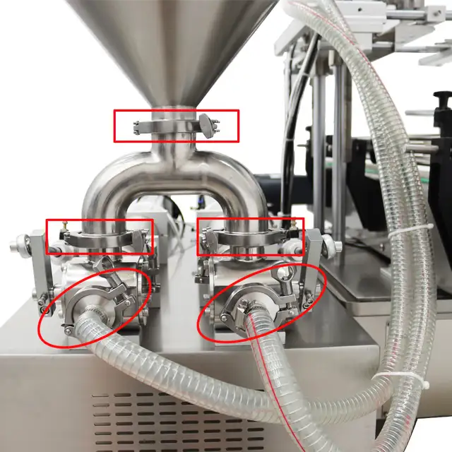 2 Head 8mm Nozzle Fully Automatic Paste Filler Machine 160381 - Photo 8