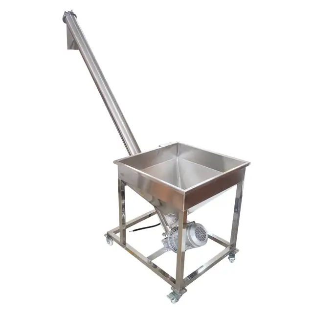 Screw Feeding Vibrating Hopper 4.5' Inclined Conveyor 188102 - Photo 6