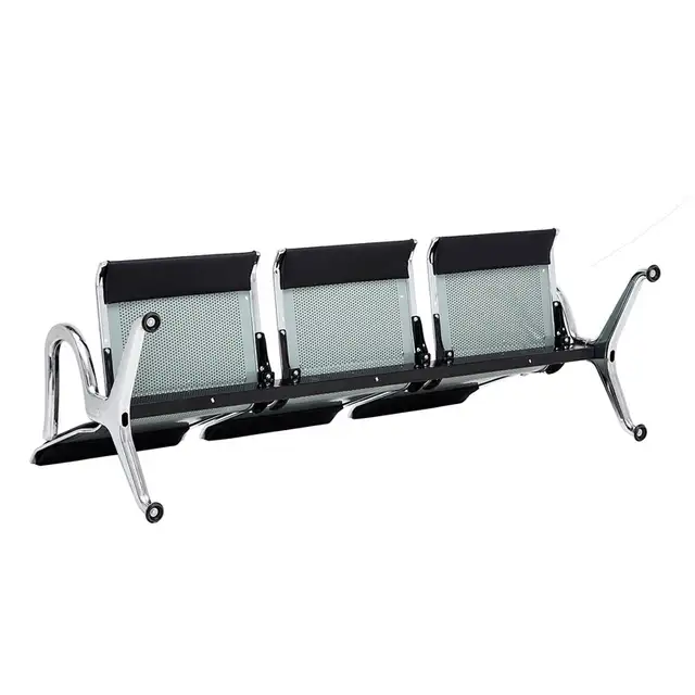 3 Seats Steel Waiting Chair Waiting Room 170050 - Photo 7