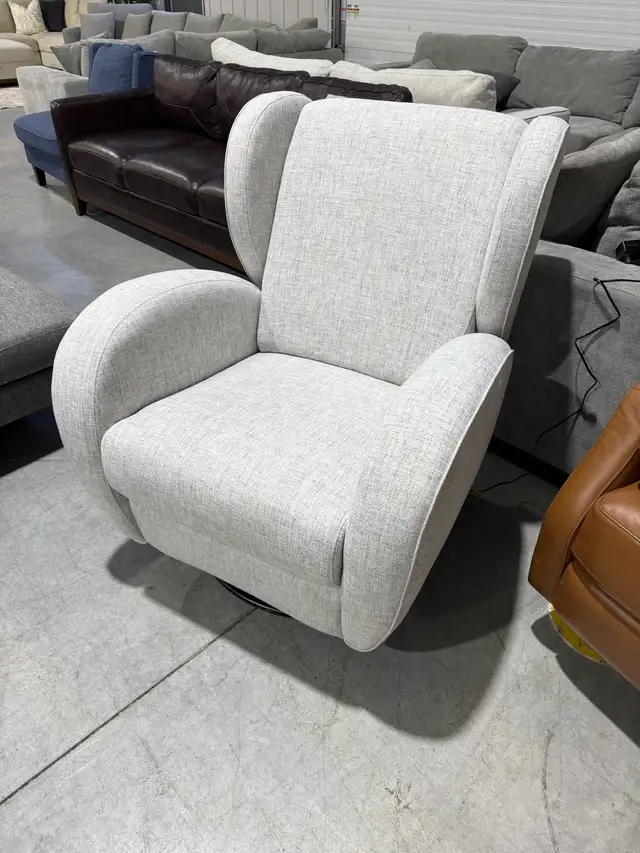 Fabric swivel rocker power recliner - Photo 2