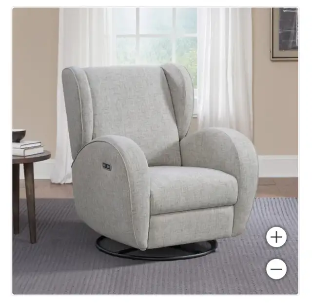 Fabric swivel rocker power recliner - Photo 3
