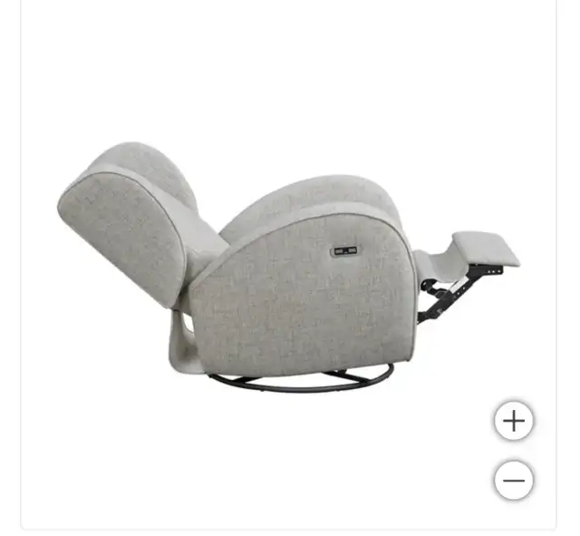 Fabric swivel rocker power recliner - Photo 4