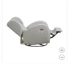 Fabric swivel rocker power recliner - Photo 4