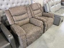 Brown fabric rocker manual recliner - Photo 2