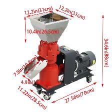8mm Feed Pellet Mill Machine 3 Head Rollers Square Inlet 238001 - Photo 7