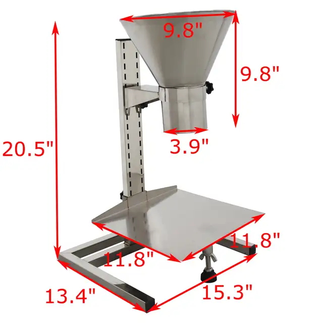 Stainless Steel Feeding Hopper with Support Stand 239675 - Photo 7