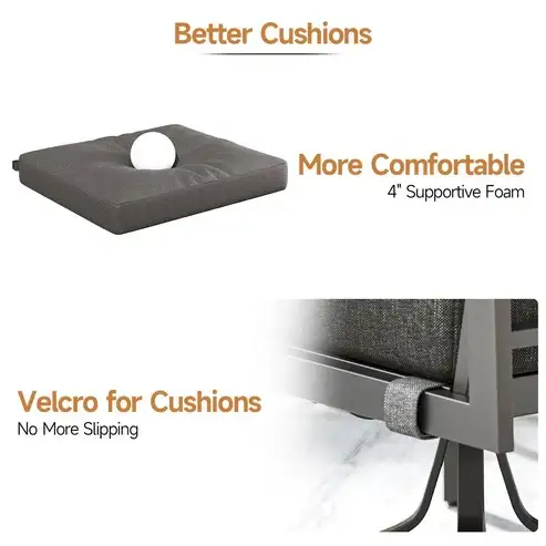 Brand New 5Pcs Patio Furniture Set Swivel Roker Chairs $999 - Photo 6