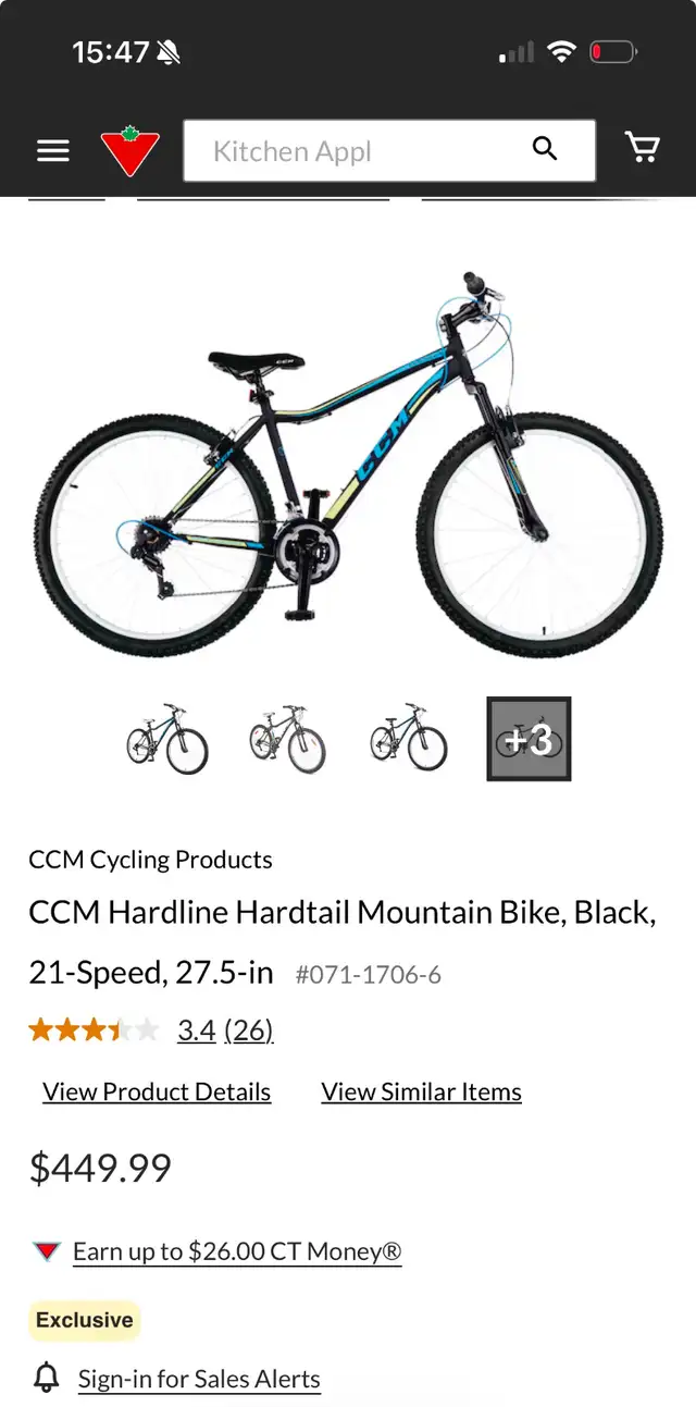 CCM Hardline Bike 27.5