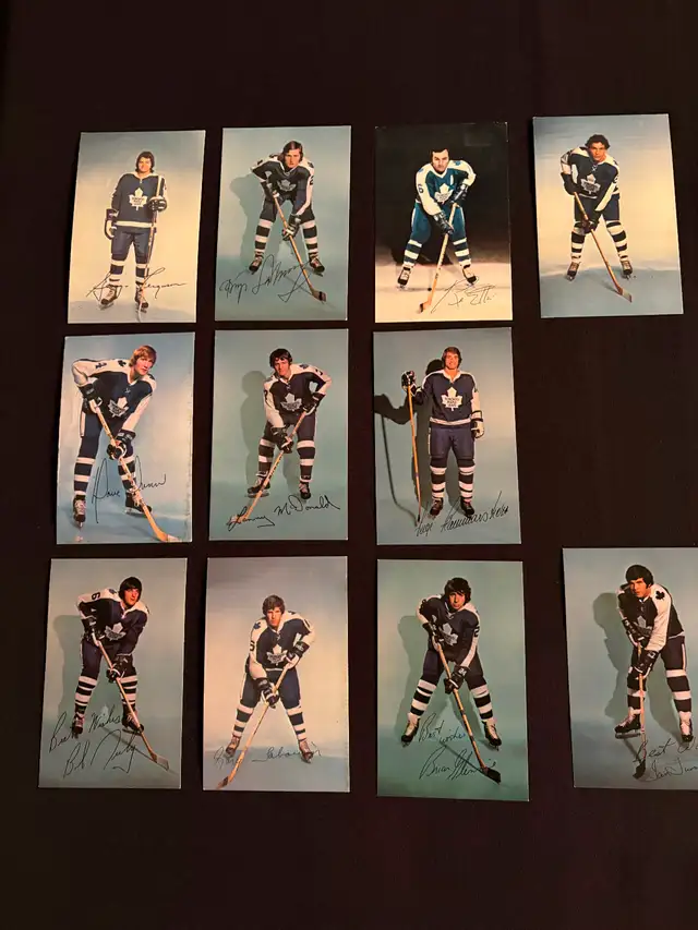 1974-75 Toronto Maple Leaf Signed Photos