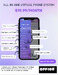 Virtual Phone Number System $19.99
