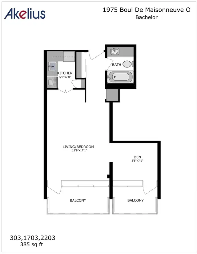 2 1/2 Studio with den near Concordia - ID 2286 - Photo 15