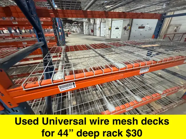 USED PALLET RACKING - 10’ tall x 44" with 8’ beams - Photo 6