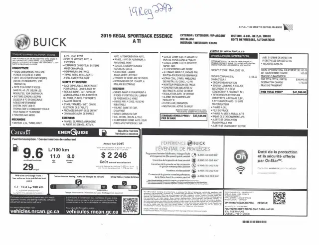 Buick Regal Essence Awd Mags 2019 à vendre - Photo 11