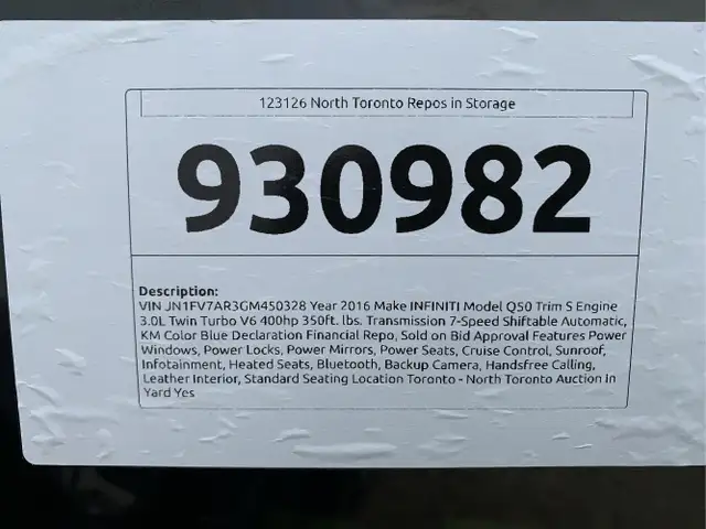2016 INFINITI Q50 - Photo 34