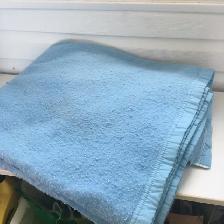 Couverte bleu poudre – lit simple ou double