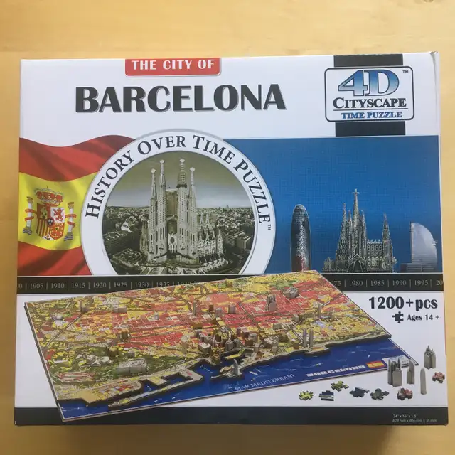 NEUF - Casse-tête 3D / Puzzles 3D, BARCELONE - 1200 pièces (K2)