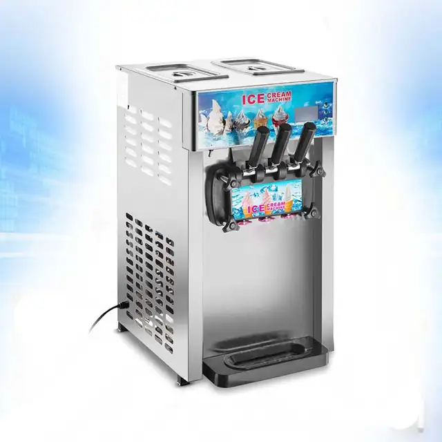 Commercial 3 Flavor Soft Ice Cream Frozen Cones Machine 210022