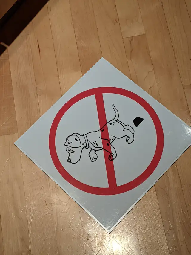"No Pooping" Professional Grade Plastic Sign - Photo 3