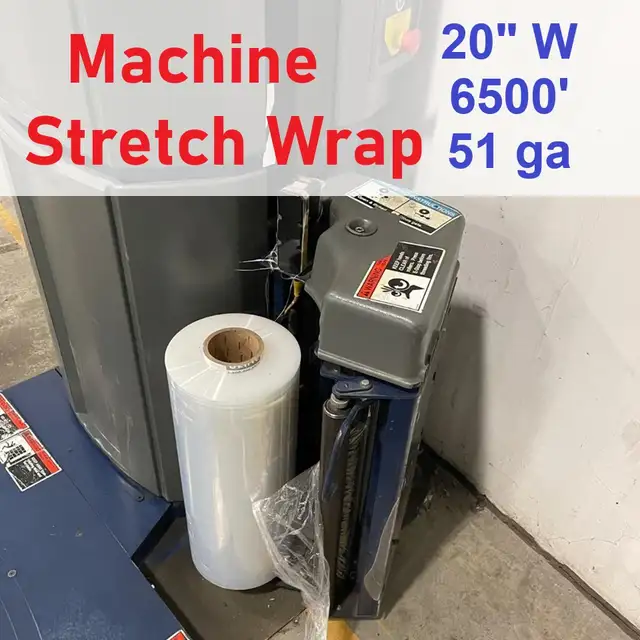 Wholesale Machine Stretch Wrap 20' x 6500' , 51 GA