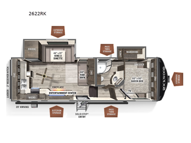 2022 Forest River RV Rockwood Ultra Lite 2622RK