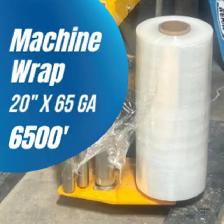 Wholesale Machine Stretch Wrap Pallet Wrap 20' x 6500' , 65 GA