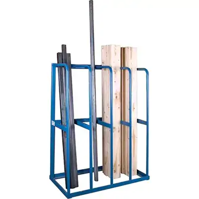 USED Vertical Pipe Bar Lumber Railing Storage Rack