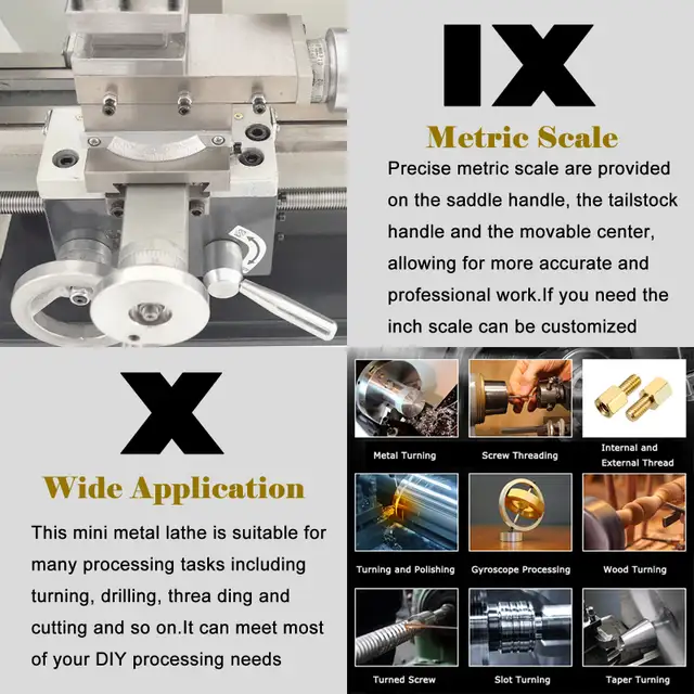 RC-210E Imperial/ Metric Metal Bench Lathe824' 028353 - Photo 9