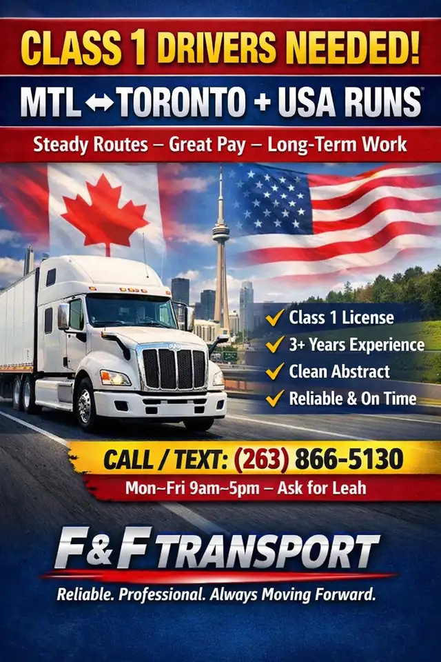 Class 1 Drivers Needed