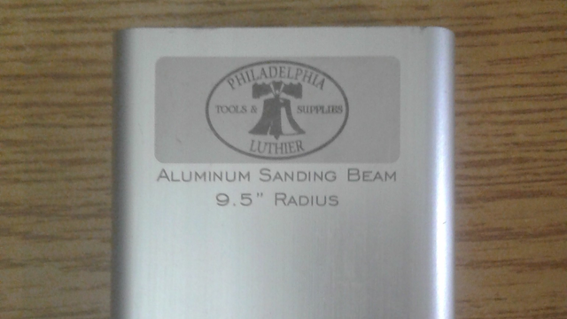 9.5 inch radius sanding block