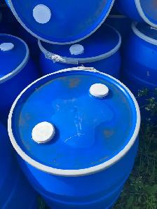 35 gallon blue barrels with removable lids