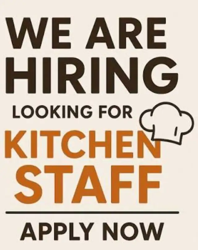 HIRING KITCHEN STAFF