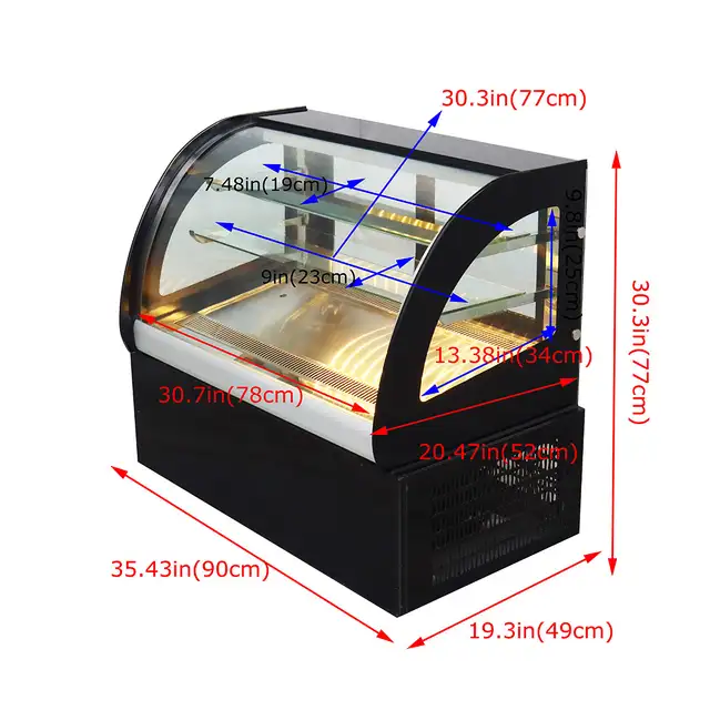 102L Refrigerated Cake Display Cabinet 210155 - Photo 2