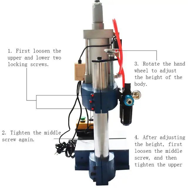 GLT-100 1763LB Pressure Pneumatic Punch Machine 110V 230039 - Photo 3