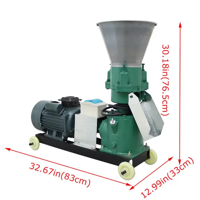 3mm Animal Pellet Feed Mill Machine with 3 Head Rollers 239172