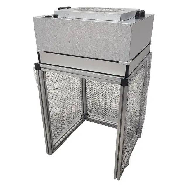 110V HEPA Filter Air Flow Hood Dust Free Room Workshop 020232 - Photo 3