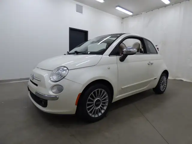 2013 FIAT 500C LOUNGE CONVERTIBLE, AUTO, CUIR, TOUT ÉQUIPÉ!!