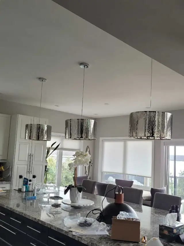 3 Metal Etched Pendant Lights - Photo 2