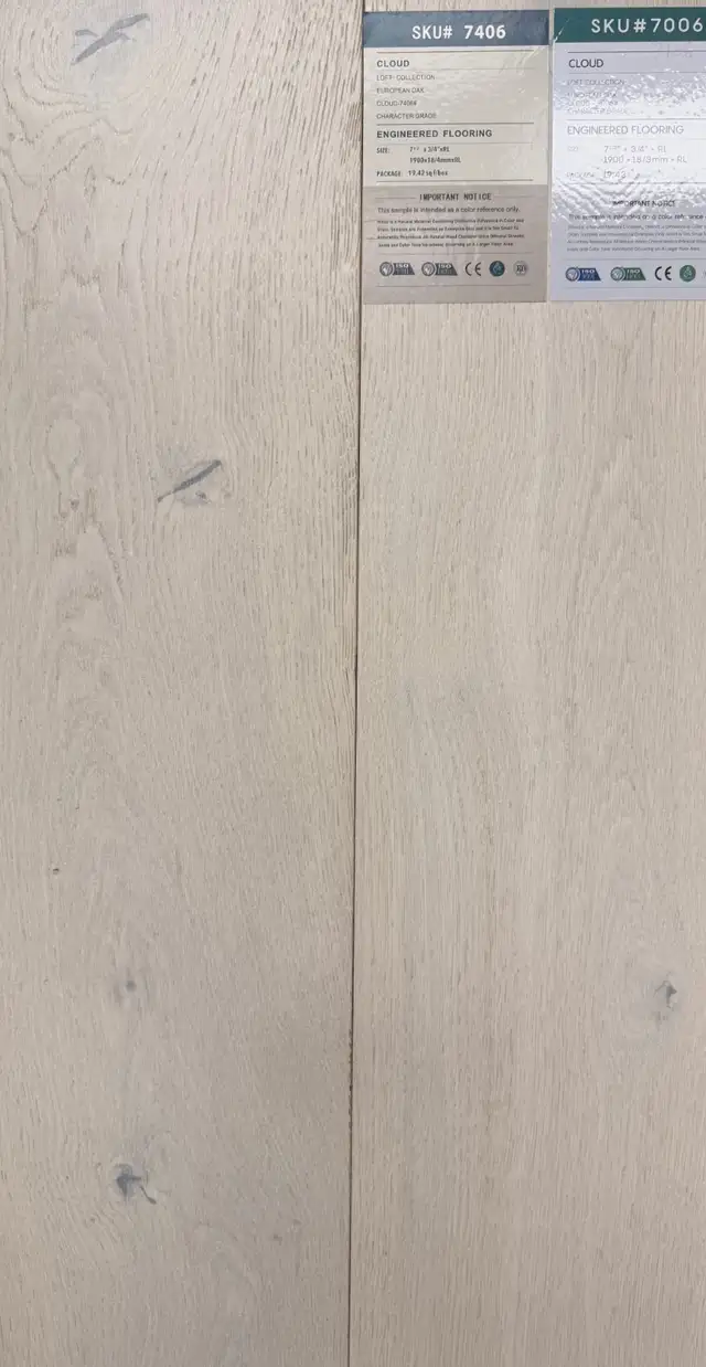 Sale $4.39/sqft European Oak Engineered Flooring 7.5' | Cloud