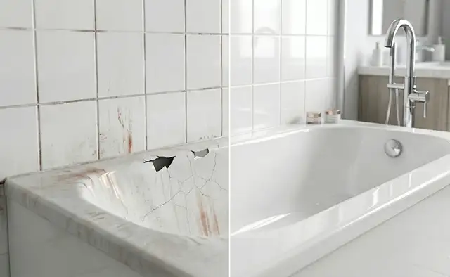 Bathtub Crack Repair & Tile Refinishing – Affordable Service - Photo 10