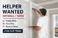️ Drywall Helper / Taper Assistant Wanted (West Island / Montr