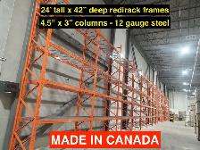 24' tall x 42' deep redirack frames - MADE IN CANADA!