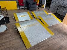 dockplate, dockboards, loading ramps, steel, aluminum, 1 yr warr