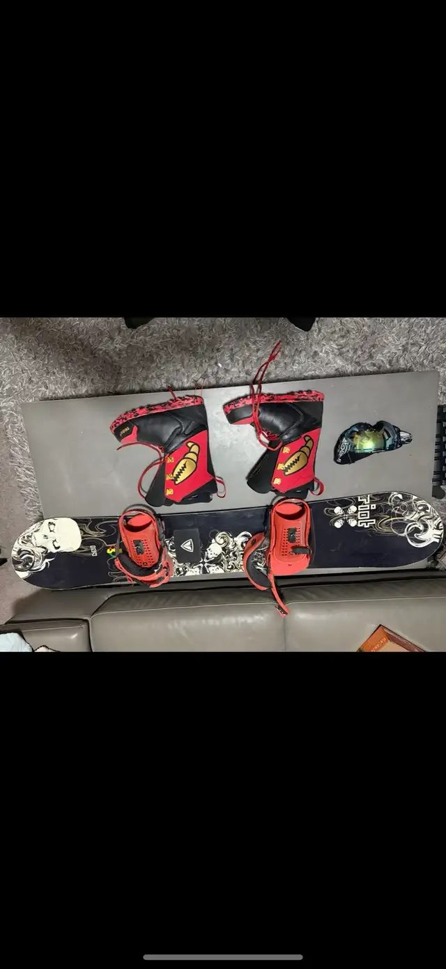 full snowboard gear set