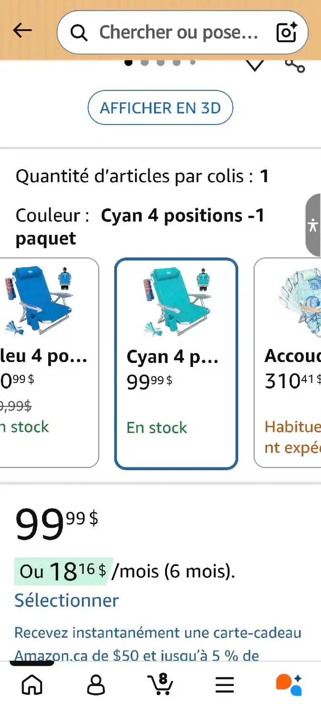 Chaise de plage pliable - Photo 9