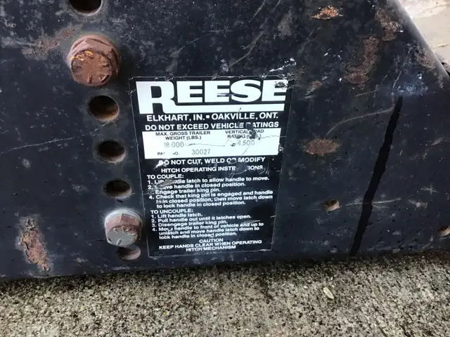 REESE 5 th Wheel Hitch - Photo 4