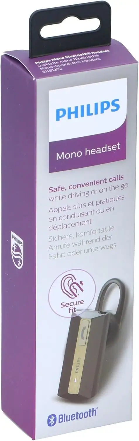 Écouteur Monophonique Bluetooth Noir, Philips