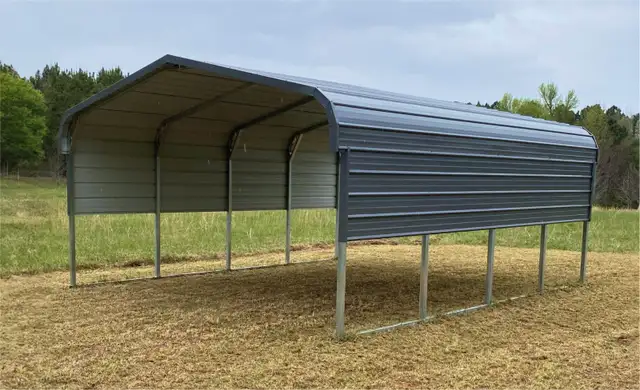 Heavy-Duty Steel Single Carport 11ft x 19ft - Easy Setup! - Photo 2