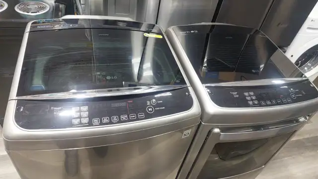 Washer Dryer Set -  27 LG - Top Load - Used - Photo 3