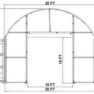 C2020D/C2040D End Wall Kit for Shelter
