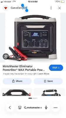 Motomaster Eliminator Power Box Max